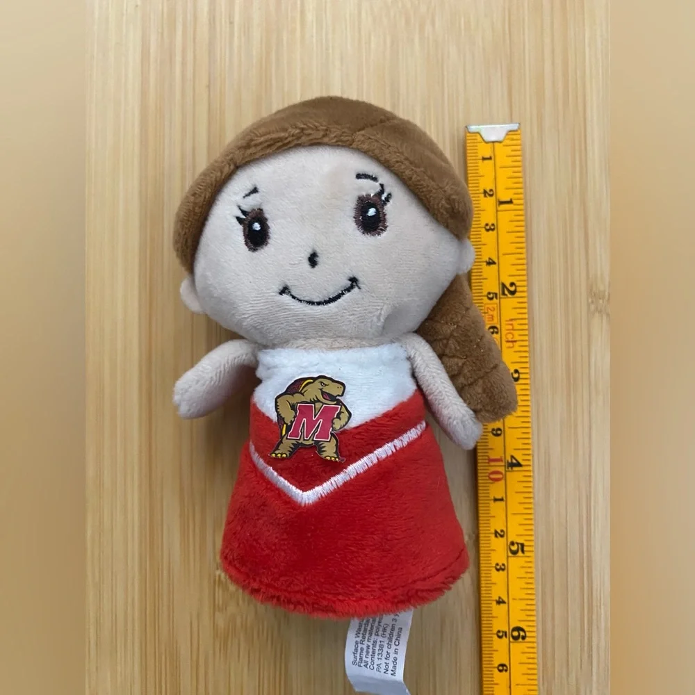 NCAA Maryland Terrapins Terps Plush Cheerleader Doll Stuffed Animal